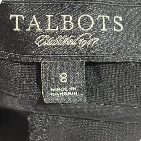 Talbots  Classic Black Wide-Leg Dress Pants Size 8