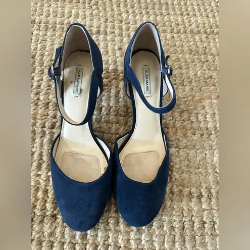 Alex Marie NAVY SUEDE BLOCK HEEL SIZE 10