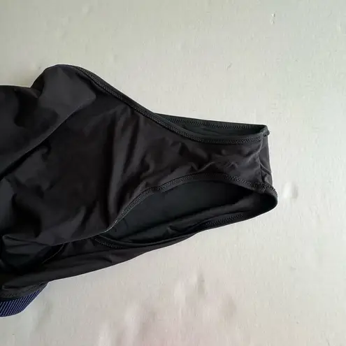 Aerie  Bustier one piece swimsuit with belt black medium