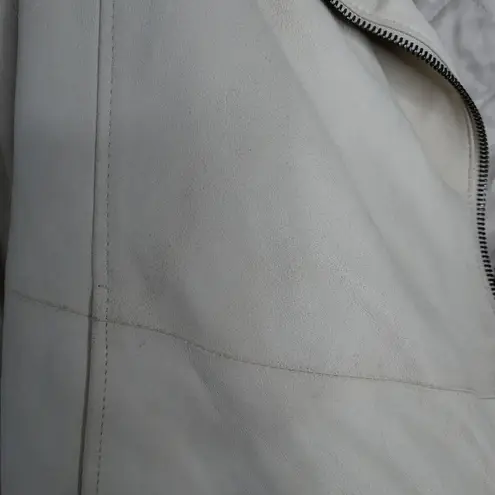 Vince  goat leather cream jacket