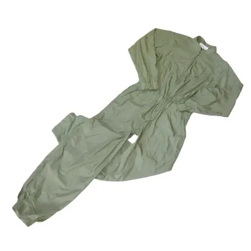 NWT Minimalist by Tamara Davydova Amelia in Olive Nylon Flight Suit Jumpsuit S Green