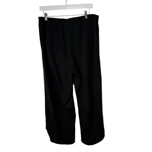 Marine layer Allison Re-Spun Black Wide Leg Pull On Pants Travel FLAW Women Lrg