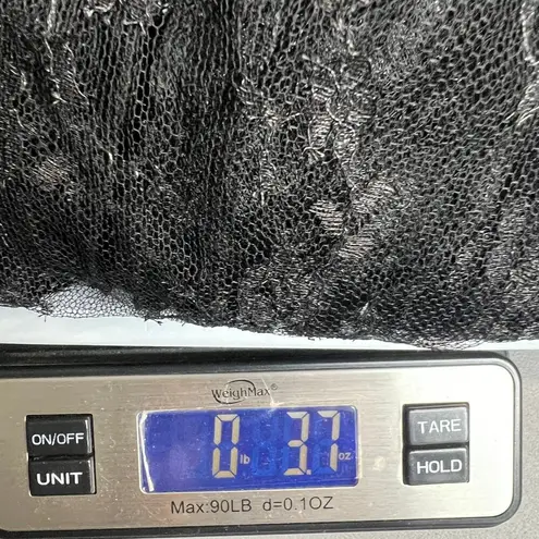 Women's Gothcore Whimsygoth Mystical Emo Babydoll Relaxed Black Lace Top Medium