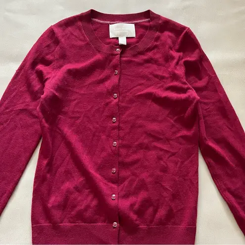 Banana Republic  Merino Wool Cardigan in Red, Size Small