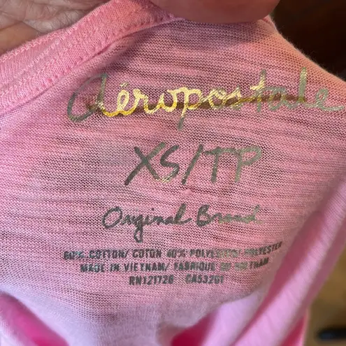 Aeropostale  Pastel Pink Oversized T Shirt Bold Floral New