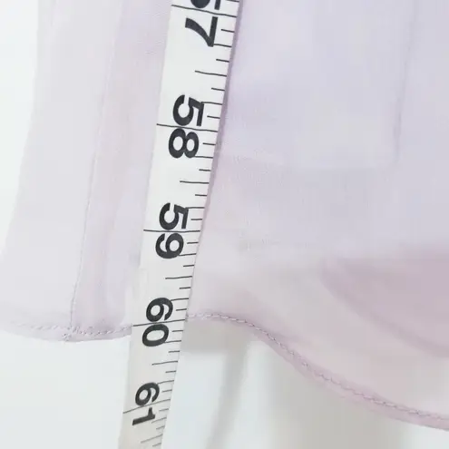 Dessy Collection Vivian Diamond Fit & Flare Long Gown Slit Bridesmaid Wedding Purple Size 10