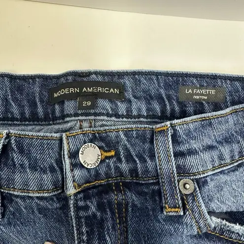 Modern American La Fayette Narrow Jeans Size 29 Made in USA Blue