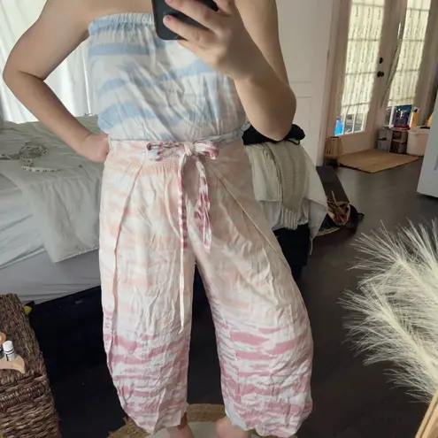 Ocean Drive  Tie Dye Cropped Jumpsuit