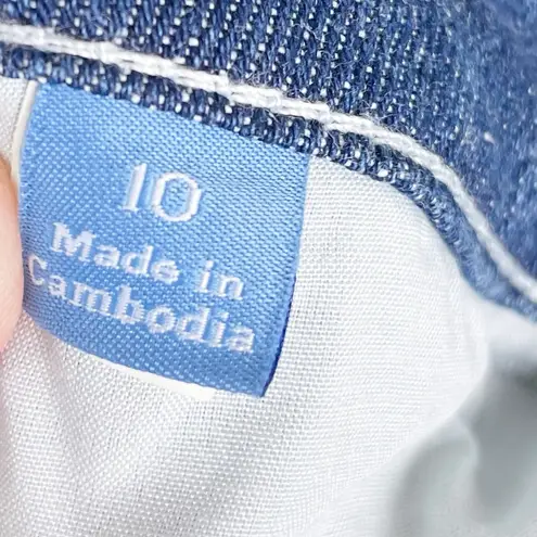 Simply Vera Vera Wang Straight Leg Cropped Denim Jeans Women's Size 10