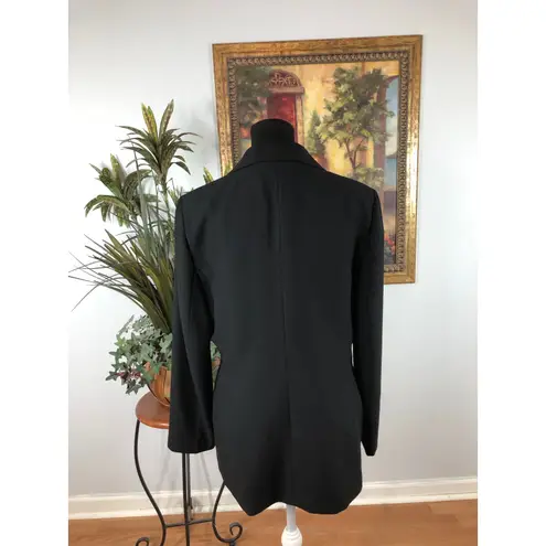 Le Suit  Women Jacket Size 12 Pockets Lapel Notch Collar 3 Buttons Closure Blue thumbnail 4