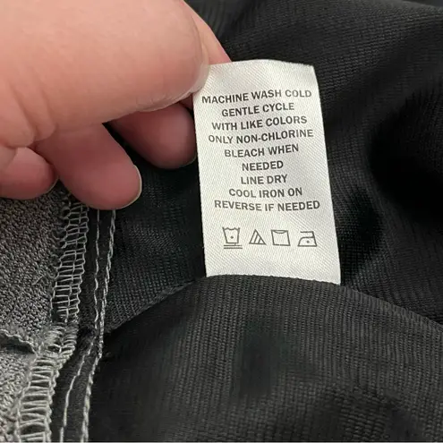 Vanity Military Style Vest Ruffle Trim Double Breasted Gray M Size M