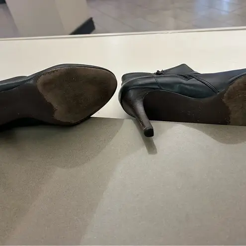 Coach  Black Heeled Boots with Stiletto Heel and Sleek Design Size 10 B HOT!