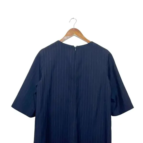 3.1 Phillip Lim 3.1 Philip Lim Wool Striped Mini Dress Navy Blue Career Office Womens Size 10