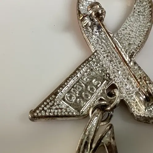 Breast Cancer Pink Ribbon & High Heel Charm Pin