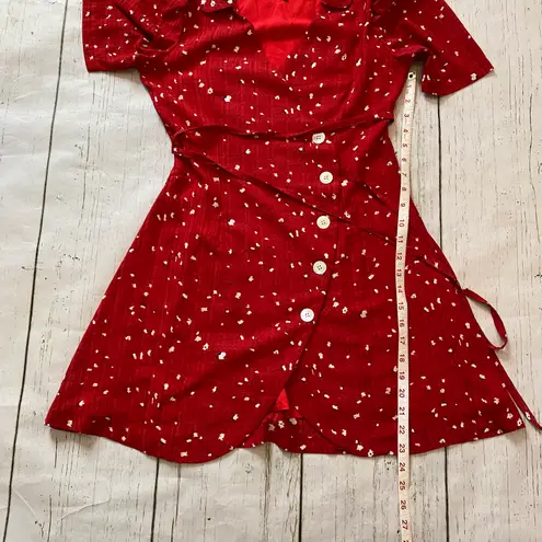 Quanta du Soleil Chili Wrap Dress New Without Tags Red