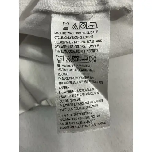 Womans. D & Co Essentials 1 X Short Sleeve Peekaboo T Shirt White Size 1X