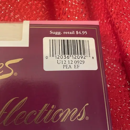 Hanes  Silk Reflections Size EF Pearl Silky Control Top Vintage Pantyhose