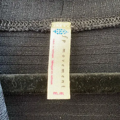 Free People Movement Black Can’t Handle This Turtleneck Ribbed Shirt Size M Size M