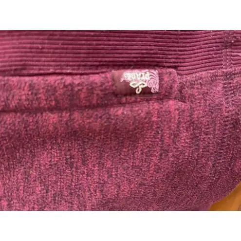 prAna FLEECE ZIP UP HOODED JACKET XS