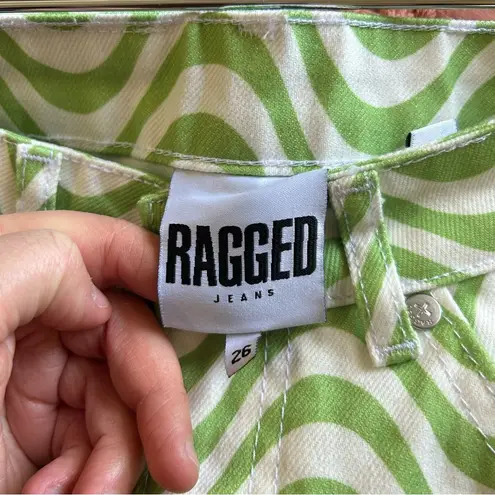 The Ragged Priest Wave Print Prism Jeans