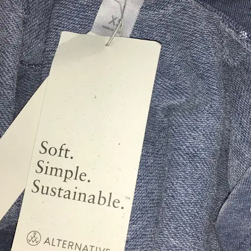 Alternative NWT Bay Blue Pin Dot Piper Cross Front Cropped Jumpsuit XS Dots