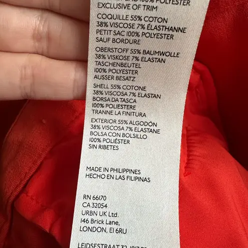 Maeve Anthropologie Orange Wide leg Pants Sz 28 Flare Slim Bootcut Bohemian