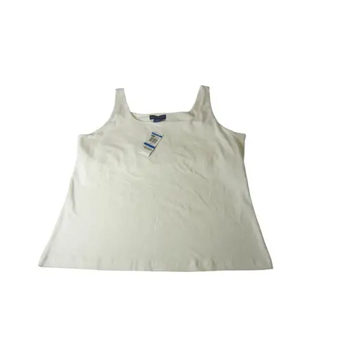 Karen Scott Classic Everyday White Stretch Tank Top XL