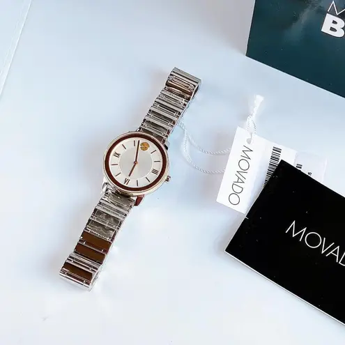 Movado Bold Quartz Silver White Dial Ladies Watch 3600592