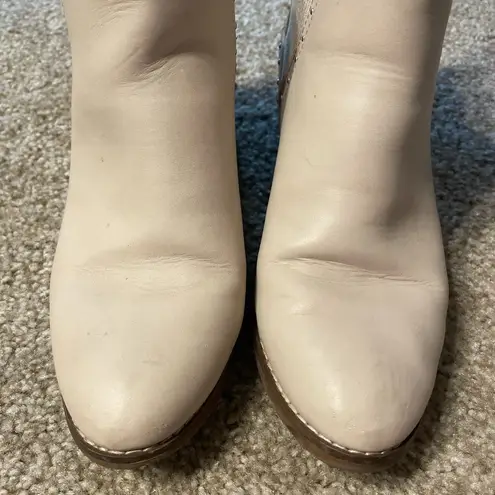 American Eagle  Outfitters White Pleather Ankle Booties