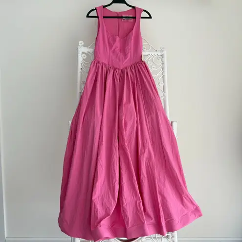 BHLDN Anthropologie Jemma Maxi Dress Small Pink Tulle Corset Romantic Coquette