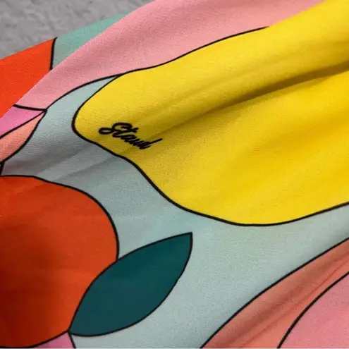 STAUD The Kai Dress in Citrus Kaleidoscope