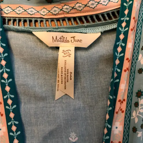 Matilda Jane “Days Like This” Open Front Teal Kimono
Size M/L