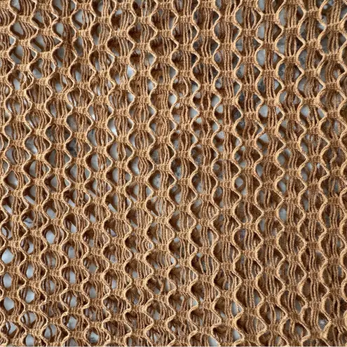 Urban Outfitters  brown fishnet mesh Crochet oversized relaxed fit Top, size S P