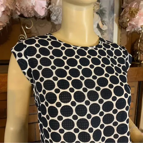 The Limited BLUE & WHITE POLKA-DOT TOP (XS)