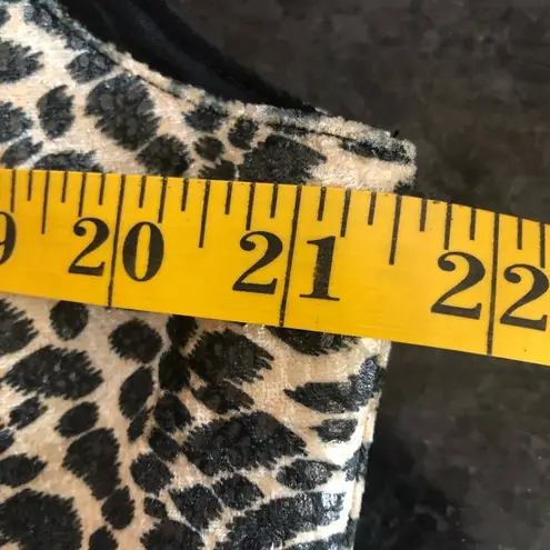 City Girl by Nancy Bolen animal print Vest Top Size 16 Black