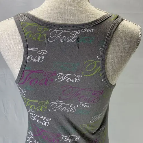 Fox Racing FOX Gray Tank Top Size Small