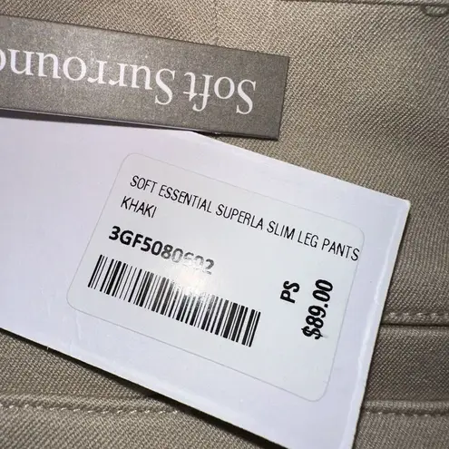 Soft Surroundings Size PS Super Stretch Ankle Pant Tapered Pull On Tan Beige