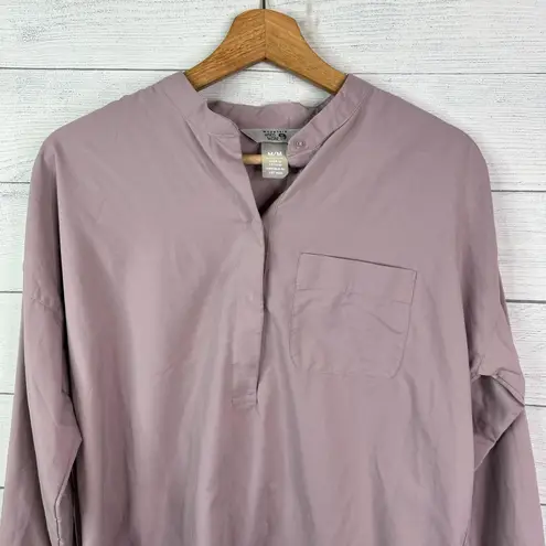 Mountain Hardwear Womens size Medium Canyon Pro Popover Long Sleeve Shirt Purple