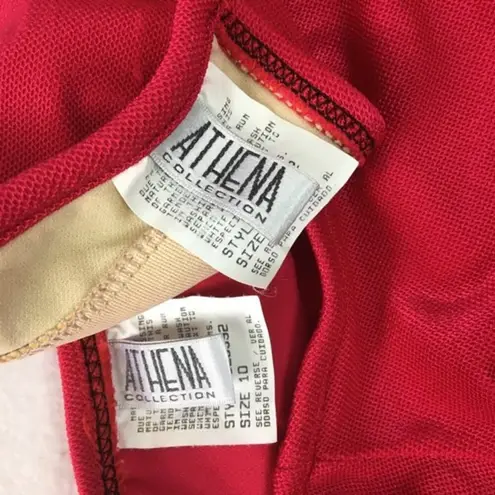 Athena Red Skirted Halter Bikini 2 Piece Swimsuit 10