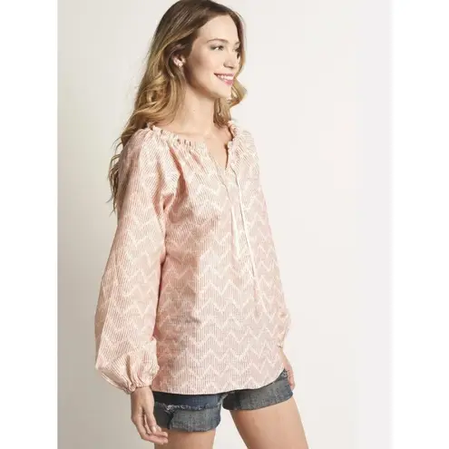 Lemlem Imani Long sleeve Grandfather Shirt Size Large