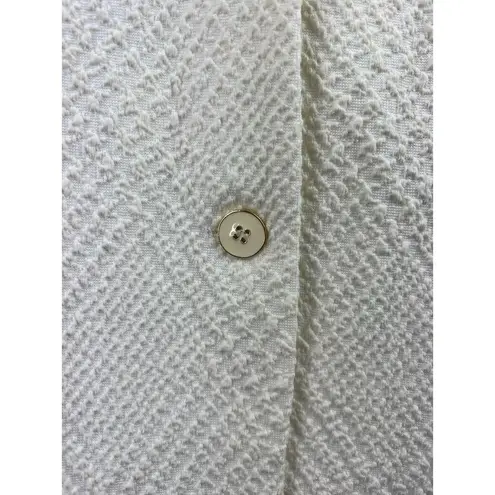 J. McLaughlin  - Ivory Textured Visit Button-Up Jacket Sz S EUC GREAT CONDITION