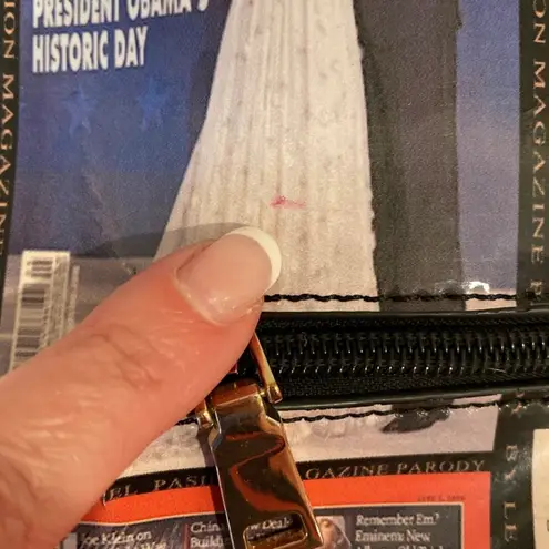 Michelle Obama Barack Obama Glossy Magazine Cover Satchel Purse Bag President Black