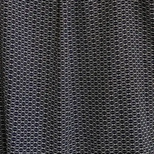 Pleione Women's Black & Tan Geometric Pleated Tank Top S