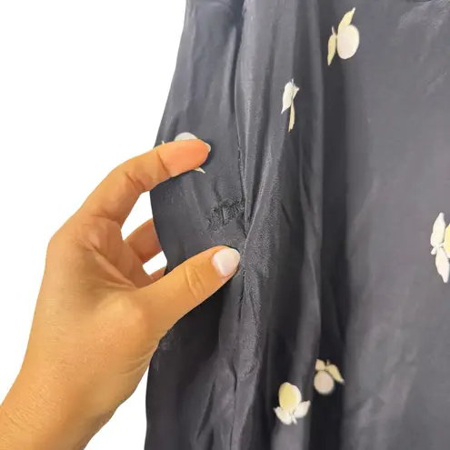 Jason Wu Black Floral Flutter Sleeve Dress