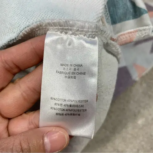 Hooey Women’s Roomy Burgundy Grey Hoodie Sweatshirt Longsleeve Aztec Print S Pink