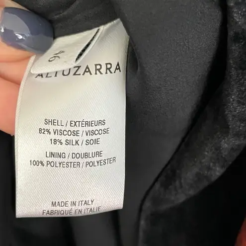 Altuzarra NWT Indira Velvet Dress in Electric Orange 46 XL