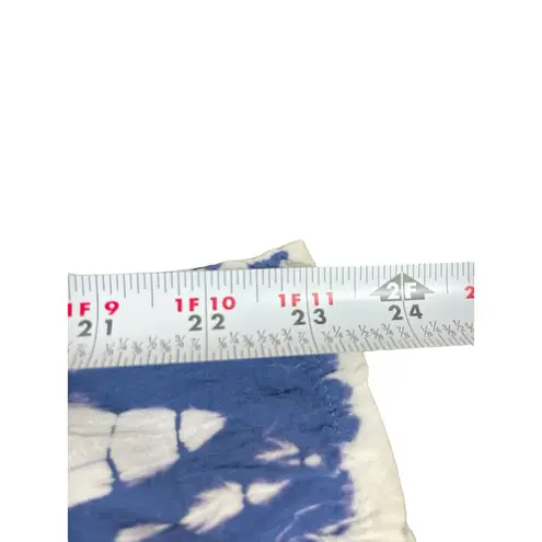 Darah Dahl Women’s Tie Dye Pants Blue White Boho Lounge Casual Lightweight M Size M