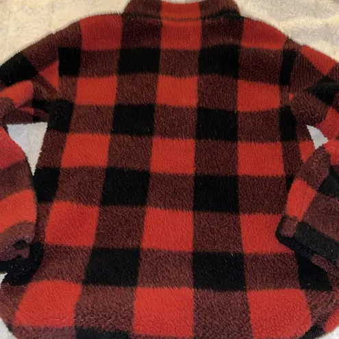 Koolaburra by Ugg 🌷 Sherpa pullover fleece red buffalo check plaid