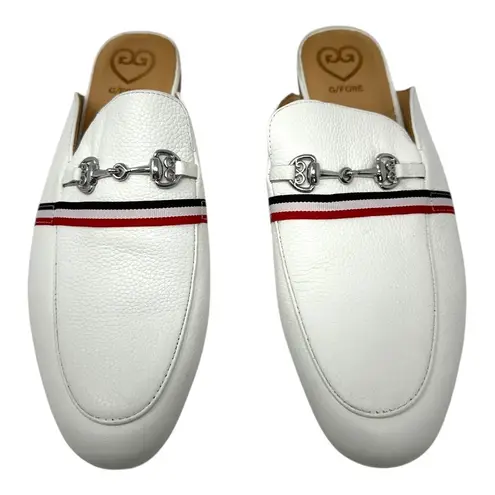 G/FORE Women’s Leather Horsebit Loafers White Slip