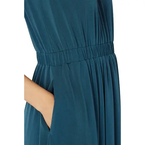 Of Mercer Park Place Dress in Teal XSmall Womens Jersey Modest Blue Size XS